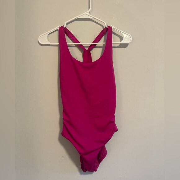 Athleta Malibu One Piece Fuchsia Pink One-Piece Swimsuit XS - Picture 3 of 8